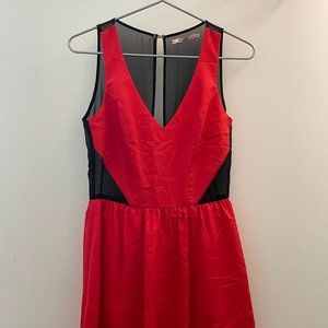 Red cocktail dress